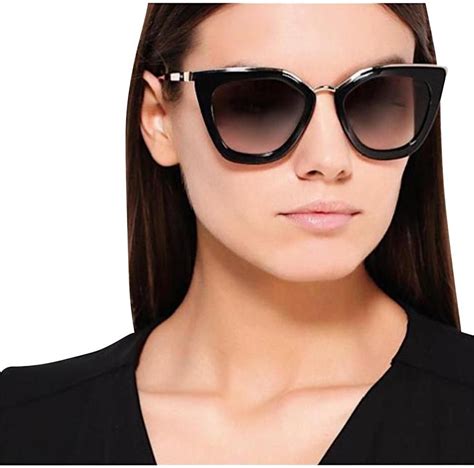 prada sunglasses black womens|prada sunglasses black and gold.